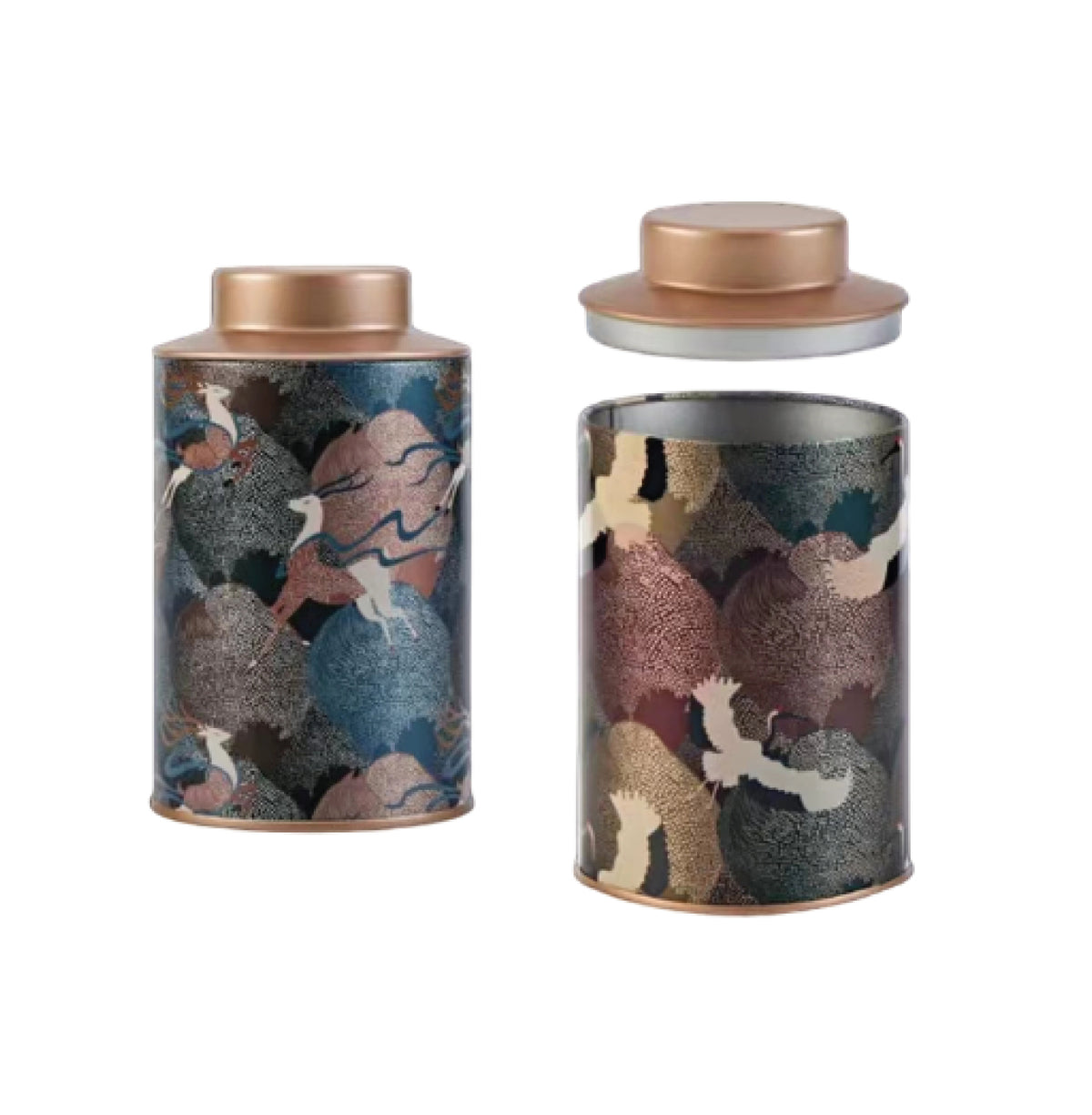 Tea Storage Can - Crane (Bird)